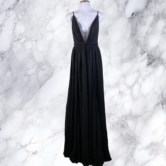 Michael Costello x REVOLVE Justin Gown in Black - Picture 2 of 10